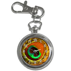 Peacock Feather Eye Key Chain Watches