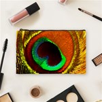 Peacock Feather Eye Cosmetic Bag (Medium)  Front