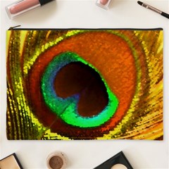 Peacock Feather Eye Cosmetic Bag (XXXL) 