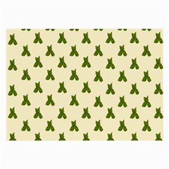 Leaf Pattern Green Wallpaper Tea Large Glasses Cloth (2-side) by Nexatart