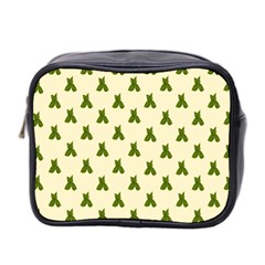 Leaf Pattern Green Wallpaper Tea Mini Toiletries Bag 2-side by Nexatart