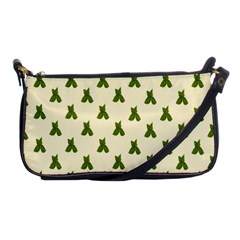 Leaf Pattern Green Wallpaper Tea Shoulder Clutch Bags by Nexatart