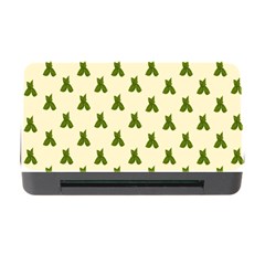 Leaf Pattern Green Wallpaper Tea Memory Card Reader With Cf by Nexatart