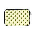 Leaf Pattern Green Wallpaper Tea Apple iPad Mini Zipper Cases Front