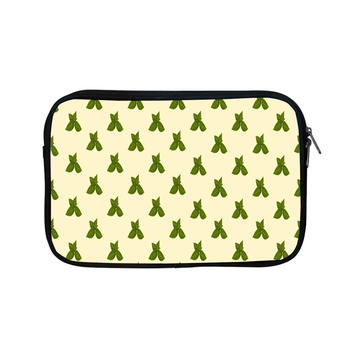 Leaf Pattern Green Wallpaper Tea Apple iPad Mini Zipper Cases