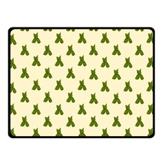 Leaf Pattern Green Wallpaper Tea Double Sided Fleece Blanket (small)  by Nexatart