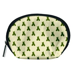 Leaf Pattern Green Wallpaper Tea Accessory Pouches (medium)  by Nexatart