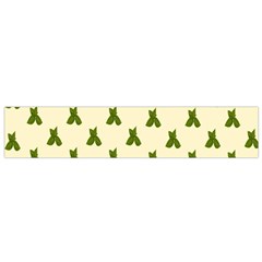 Leaf Pattern Green Wallpaper Tea Flano Scarf (small) by Nexatart