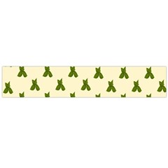 Leaf Pattern Green Wallpaper Tea Flano Scarf (large) by Nexatart