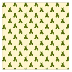 Leaf Pattern Green Wallpaper Tea Large Satin Scarf (square) by Nexatart