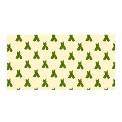 Leaf Pattern Green Wallpaper Tea Satin Wrap by Nexatart