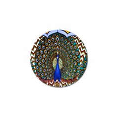 The Peacock Pattern Golf Ball Marker (4 Pack) by Nexatart