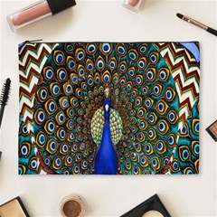 The Peacock Pattern Cosmetic Bag (xl) by Nexatart