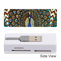 The Peacock Pattern Memory Card Reader (stick)  by Nexatart