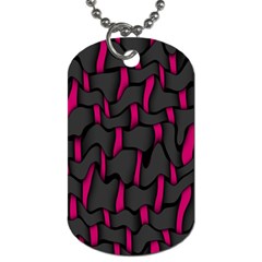 Weave And Knit Pattern Seamless Background Dog Tag (one Side) by Nexatart