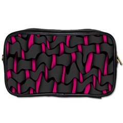 Weave And Knit Pattern Seamless Background Toiletries Bags by Nexatart