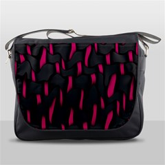 Weave And Knit Pattern Seamless Background Messenger Bags by Nexatart