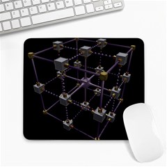 Grid Construction Structure Metal Large Mousepads by Nexatart