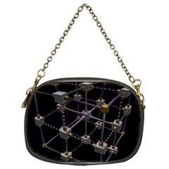 Grid Construction Structure Metal Chain Purses (two Sides)  by Nexatart