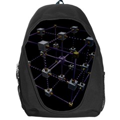 Grid Construction Structure Metal Backpack Bag by Nexatart