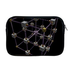 Grid Construction Structure Metal Apple Macbook Pro 17  Zipper Case by Nexatart