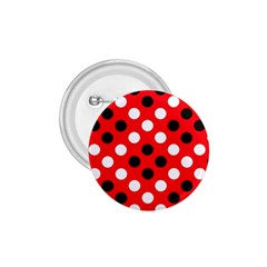 Red & Black Polka Dot Pattern 1 75  Buttons