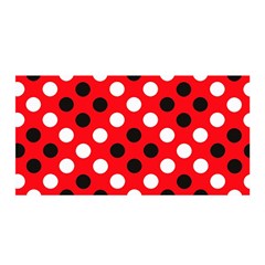 Red & Black Polka Dot Pattern Satin Wrap by Nexatart