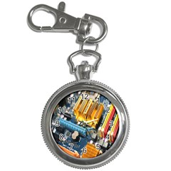 Technology Computer Chips Gigabyte Key Chain Watches by Nexatart