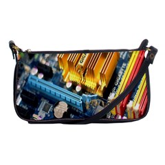 Technology Computer Chips Gigabyte Shoulder Clutch Bags by Nexatart