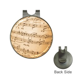 Music Notes Background Hat Clips With Golf Markers by Nexatart