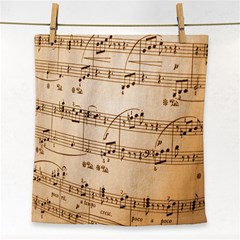 Music Notes Background Face Towel by Nexatart