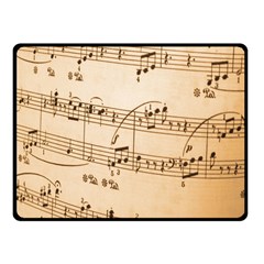 Music Notes Background Fleece Blanket (small)