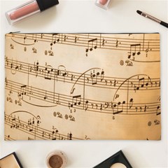 Music Notes Background Cosmetic Bag (xxl)  by Nexatart