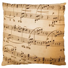 Music Notes Background Standard Flano Cushion Case (one Side) by Nexatart