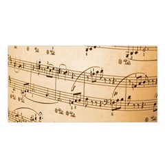 Music Notes Background Satin Shawl by Nexatart