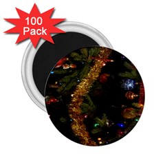 Night Xmas Decorations Lights  2 25  Magnets (100 Pack)  by Nexatart