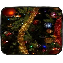 Night Xmas Decorations Lights  Fleece Blanket (mini) by Nexatart