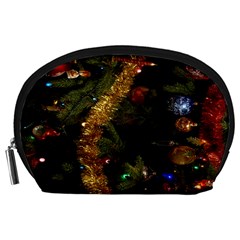 Night Xmas Decorations Lights  Accessory Pouches (large)  by Nexatart