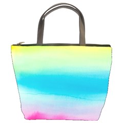 Watercolour Gradient Bucket Bags by Nexatart