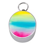 Watercolour Gradient Mini Silver Compasses Front