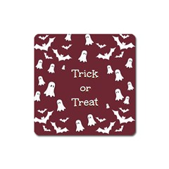 Halloween Free Card Trick Or Treat Square Magnet