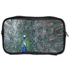 Peacock Four Spot Feather Bird Toiletries Bags by Nexatart