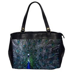 Peacock Four Spot Feather Bird Office Handbags by Nexatart