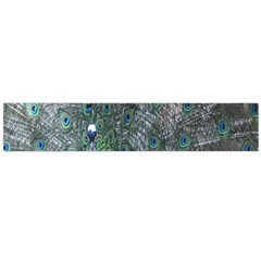 Peacock Four Spot Feather Bird Flano Scarf (large) by Nexatart