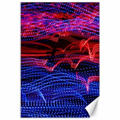 Lights Abstract Curves Long Exposure Canvas 12  X 18   by Nexatart