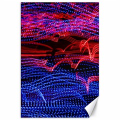 Lights Abstract Curves Long Exposure Canvas 20  X 30   by Nexatart