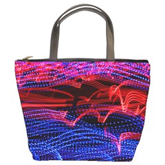 Lights Abstract Curves Long Exposure Bucket Bags by Nexatart