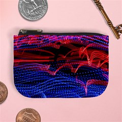 Lights Abstract Curves Long Exposure Mini Coin Purses by Nexatart