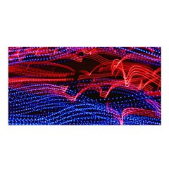 Lights Abstract Curves Long Exposure Satin Shawl by Nexatart