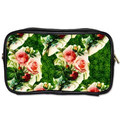 Floral Collage Toiletries Bags 2-side by Nexatart